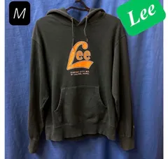 Lee ロゴプリント　プルオーバーパーカー　グリーン　M