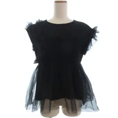 スナイデル SNIDEL 24SS チュールドッキング カットソー SWCT241209 黒 F