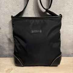 ✨ダニエル＆ボブ ショルダーバッグ ブラック 上質レザー×ナイロン 通勤 通学✨　00027