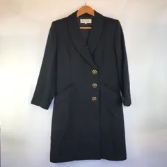 Yves Saint Laurent ロングコート 金ボタン レディース 36 ブラック 3082202601060052のサムネイル