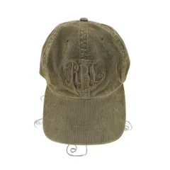 ダブルアールエルラルフローレン RRL RALPH LAUREN 台湾製 三つ星タグ ロゴ刺繍 コーデュロイ 6パネル キャップ メンズ 表記無 