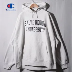 チャンピオン Champion リバースウィーブ REVERSE WEAVE パーカー XXL グレー カレッジ 00s 袖刺繍 SALVE REGINA UNIVERSITY サルベレジーナ ストリート オーバーサイズ ビッグシルエット 古着 N220