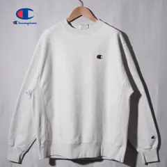 チャンピオン Champion リバースウィーブ REVERSE WEAVE スウェット L グレー 00s ロゴ刺繍 目あり 袖刺繍 アメカジ ストリート オーバーサイズ ビッグシルエット ゆるだぼ 古着 H221