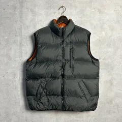 90s OLD NAVY リバーシブルダウンベスト リップストップナイロン オールドネイビー 古着