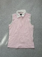 バーバリー ピンク色 ノースリーブ ポロTシャツ