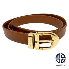 LOUIS VUITTON ルイヴィトン ブラウン系 茶 ベルト サンチュール メンズ ファッション 小物 ブランド ゴールド金具