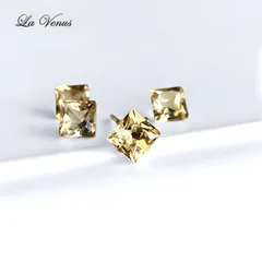 ✴︎つけっぱなしOK✴︎ 宝石質AAA 天然 シトリン 一粒 ピアス 大粒 5mm 316 サージカルステンレス 金属アレルギー対応 片耳用 【11月誕生石】