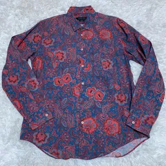 Zara Man ザラマン　長袖　シャツ　総柄　ペイズリー  花柄