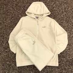 プーマ フリース フーディー ジップアップ トレーナー セット S