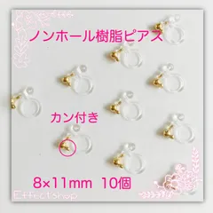 ஐ☘︎︎ノンホール樹脂ピアスG