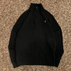 S ポロラルフローレン 新モデル ハーフジップアップ コットン ニット