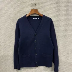 UNIQLO ユニクロ カジュアル ウール ニット カーディガン L M08844