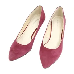 アシックス asics ランウォーク Runwalk スウェード パンプス 美品 23cm E ボルドー系