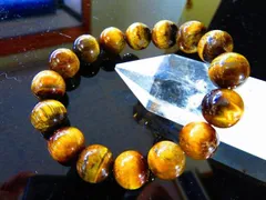 ◆夢見の石☆天然タイガーアイAAAAAA ブレスレット 13mm★ｔa519