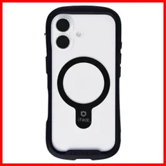 【在庫処分】MagSafe 対応 クリア ケース 強化ガラス (ブラック)【エコPKG】【アイフェイス 17 アイフォン17 用 iPhone スマホケース iphone17 MagSynq カバー マグセーフ Reflection 耐衝撃 透明 iFace