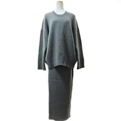 ドゥーズィエムクラス DEUXIEME CLASSE エブリデイアイライク EVERYDAY I LIKE 美品 20AW カシミヤ セットアップ ニット セーター ロング スカート F グレー 20060500810030 0108