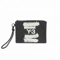 ワイスリー Y-3 ヨウジヤマモト グラフィックプリント ナイロンツイル ポーチ 小物入れ ブラック 黒 JD2912のサムネイル
