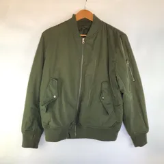 GU 中綿MA-1ブルゾン メンズ M カーキ 3082202601060057
