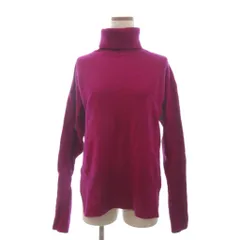 バンヤードストーム BARNYARDSTORM サイドスリットコクーンプルオーバー ニット セーター 長袖 タートルネック カシミヤ混 無地 ピンク 0