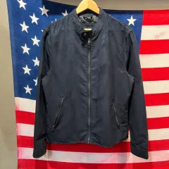 ZARA ザラ スウェード ブルゾン ジャケット ブルー ネイビー