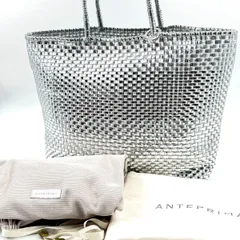 ✨美品✨ANTEPRIMA アンテプリマ イントレッチオ INTRECCIO ワイヤーバッグ ラージ large シルバー トートバッグ 肩掛け インナーバッグ 保存袋 付き ロゴリング ストーン