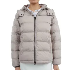 [ピン アパレル] レディース 中綿 フルジップブルゾン (ストレッチ性・保温性) / ゴルフ アウター / 622-4220002 040_ベージュ M