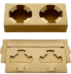 ドリンクホルダー カップホルダー テイクアウト ２つ用 紙製 60枚