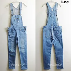 Lee　リー　スキニーオーバーオール　レディース L 相当　強 ストレッチ　サロペット　スカイブルー　LL1150