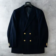 極美品 J.PRESS ジェイプレス 刻印 金ボタン ブレザー 紺ブレ ダブル テーラード ジャケット メンズ C-92 W-80 T-170 ネイビー 高級 日本製
