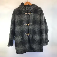 OLD GAP チェックダッフルコート メンズ L ブラック×グレー 3082202601060068のサムネイル