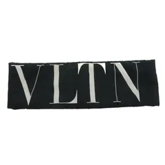 ヴァレンティノ ヴァレンチノ  VALENTINO VLTN ロゴ 中綿マフラー ブラック 黒 国内正規のサムネイル