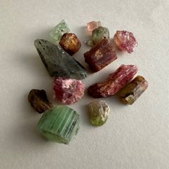 マルチカラー】高品質ルース トルマリン 原石 結晶 鉱物標本 天然石