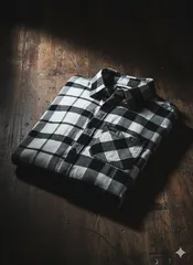 ホリスター Hollister ネルシャツ M チェック柄 ブラック ホワイト