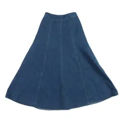 グローバルワーク (WOMEN - L) ポリ コットン フレア デニム スカート