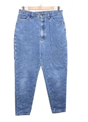 90s USA製 L.L.Bean（エルエルビーン） レディース デニムパンツ フランネルチェックライニングのサムネイル