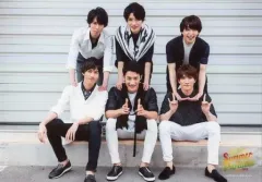 【中古】生写真(ジャニーズ) Snow Man/集合(6人)/横型・全身・衣装白黒・前列座り/Summer Paradise 2018 オリジナルフォトセット Snow Man