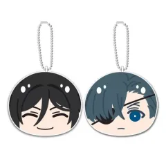 【中古】ぬいぐるみマスコット・ぬいぐるみバッジ セバスチャン・ミカエリス＆シエル・ファントムハイヴ おまんじゅうにぎにぎマスコットペア2 「黒執事 -緑の魔女編-」