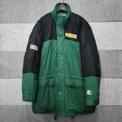 スターター プロ LINE グリーン ベイ パッカーズ メンズ ダックダウン ジャケット (サイズ XL)