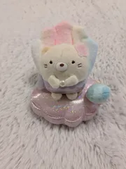 すみっコぐらし「おでかけレジャー」シリーズ「ねこ」と「シェルチェアー」のてのりぬいぐるみセット