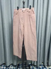 Mストレートワイドコーデュロイパンツ