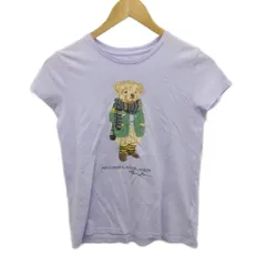 ポロ ラルフローレン POLO RALPH LAUREN プリントTシャツ カットソー 半袖 ポロベア 150cm ライトパープル ■MET2