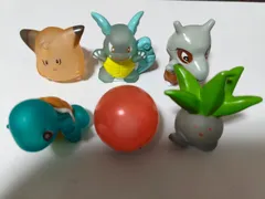 指人形 クリアverのみ 6体セット ピッピ カメール カラカラ ゼニガメ ビリリダマ ナゾノクサ ポケモンキッズ ソフビ人形 フィギュア ポケモン クリア まとめ売り 現品