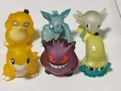 指人形 クリアverのみ 6体セット コダック ニドクイン タッツー サンド ゲンガー オムナイト ポケモンキッズ ソフビ人形 フィギュア ポケモン クリア まとめ売り 現品