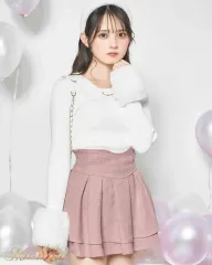 ミシェルマカロン ピンク ツイード スカート ミカ エブリン リズリサ ロジータ スナイデル グレイル