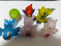 指人形 クリアverのみ 6体セット シェイミ ケルディオ ゼラオラ カイオーガ ミュウツー ソフビ人形 フィギュア ポケモン クリア まとめ売り 現品
