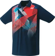 ヨネックス YONEX テニス ユニゲームシャツ 半袖 トップス 吸汗速乾 UVカット 制電 試合 大会 部活 クラブ チーム トレーニング 日本バドミントン協会審査合格品 メンズ レディース  10530 019 ネイビーブルー