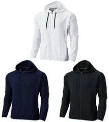 ウンドウ wundou フィットネスパーカー ジュニア ボーイズ ガールズ キッズ 子供 110～150cm 吸汗 速乾 トップス フーディー ポリエステル ワッフル状 ウェア  P3210J 0000 ホワイト