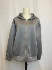 【新品•未使用品•タグ付き】グローバルワーク GLOBAL WORK グレー フード付きパーカー Mサイズ