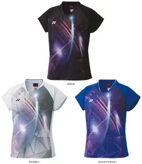 ヨネックス YONEX テニス ウィメンズゲームシャツ シャツ ウェア トップス 部活 クラブ 練習 練習試合 自主練 トレーニング  20819 007 ブラック