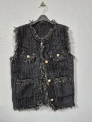 ツイード型ニットベスト 55